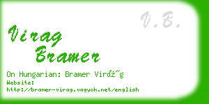 virag bramer business card